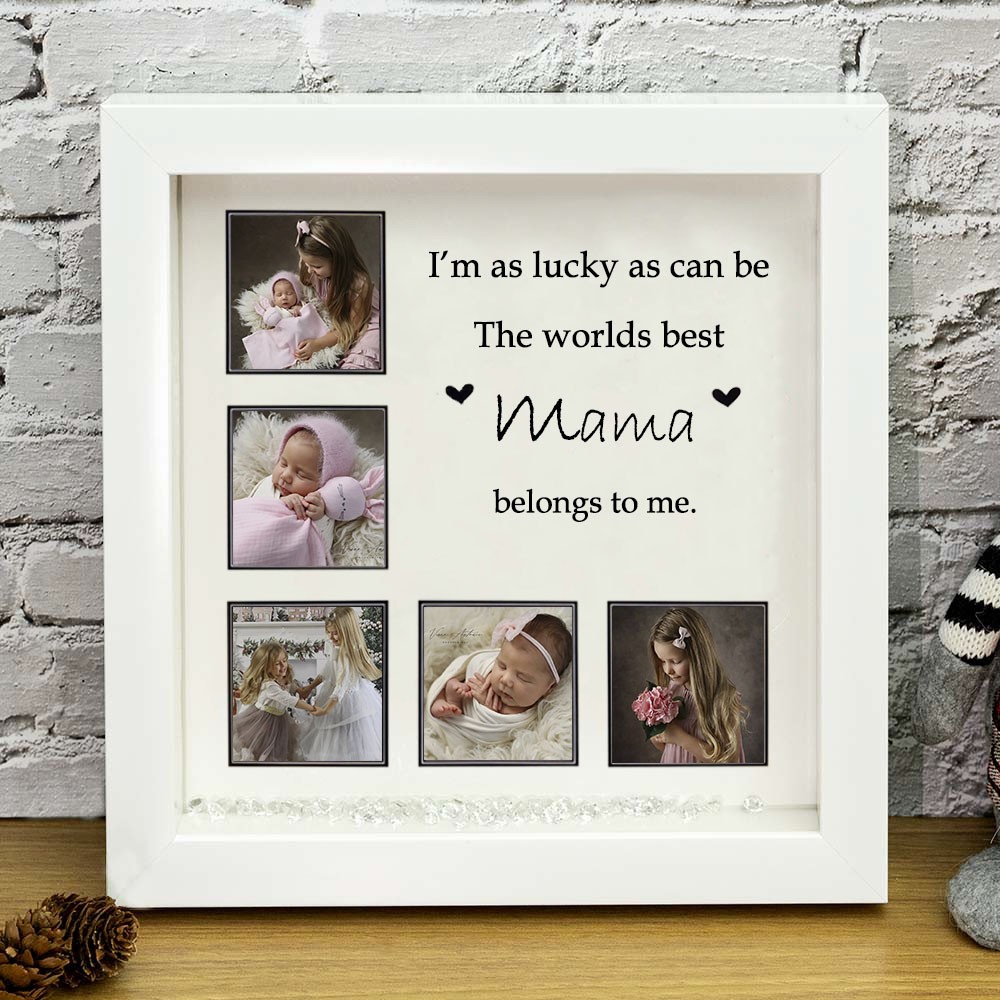 Personalisierte Jubiläumsfamilie Rahmen Home Decor Weihnachtsgeschenk für Mama Oma