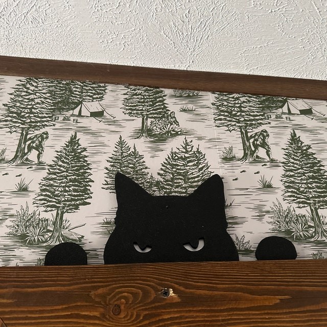 Halloween Black Cat Ghost Door Corner Sign