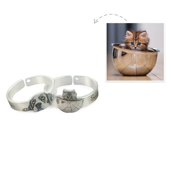 Personalisierter Ring mit Fotogravur