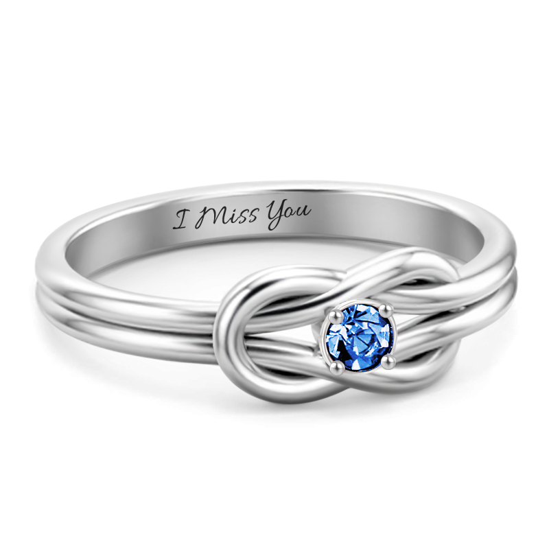 Versprechen personalisierter Geburtssteinring