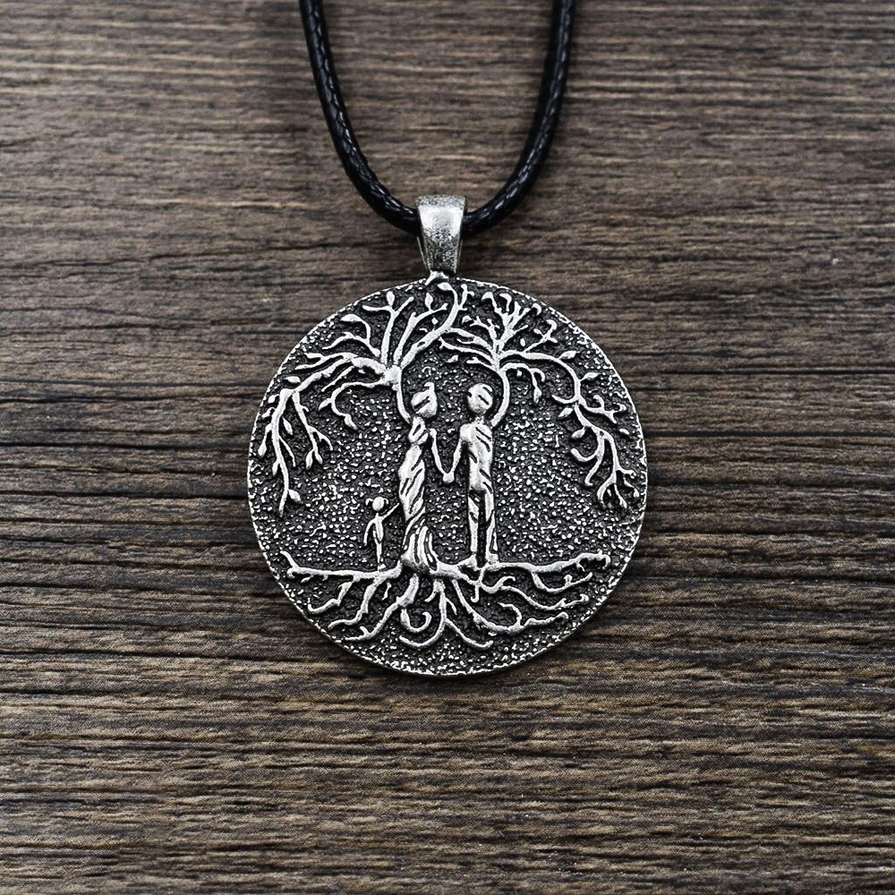 Eltern & Kind'Tree Of Life' Halskette mit Anhänger