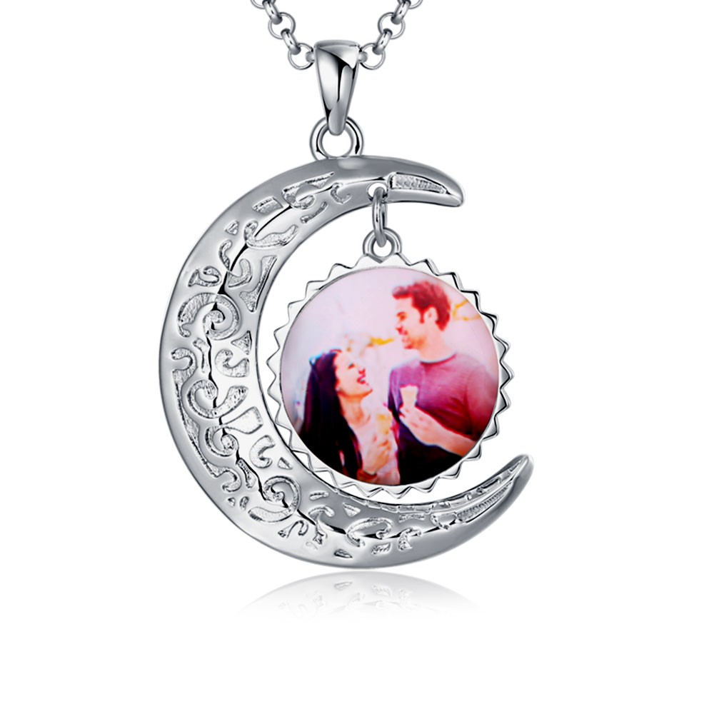 Personalisierte Fotokette Sonne & Mond