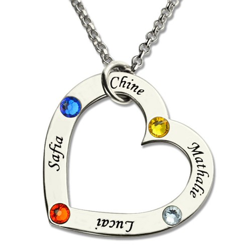 Mutter Halskette Familie in deinem Herzen Schmuck