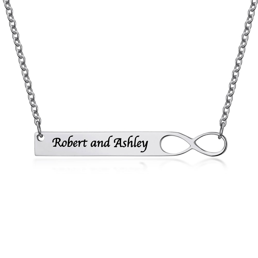 Infinity Personalisierte Coupon Namenskette Bar Personalisierte Namenskette