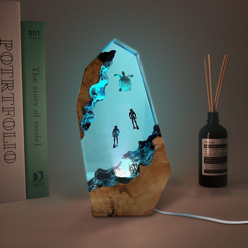 Harz-Holzlampen-Paar-Weihnachtsgeschenkideen