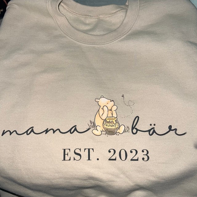 Individuelles Mama Bär Sweatshirt mit Kindernamen für Geschenkideen zum Muttertag