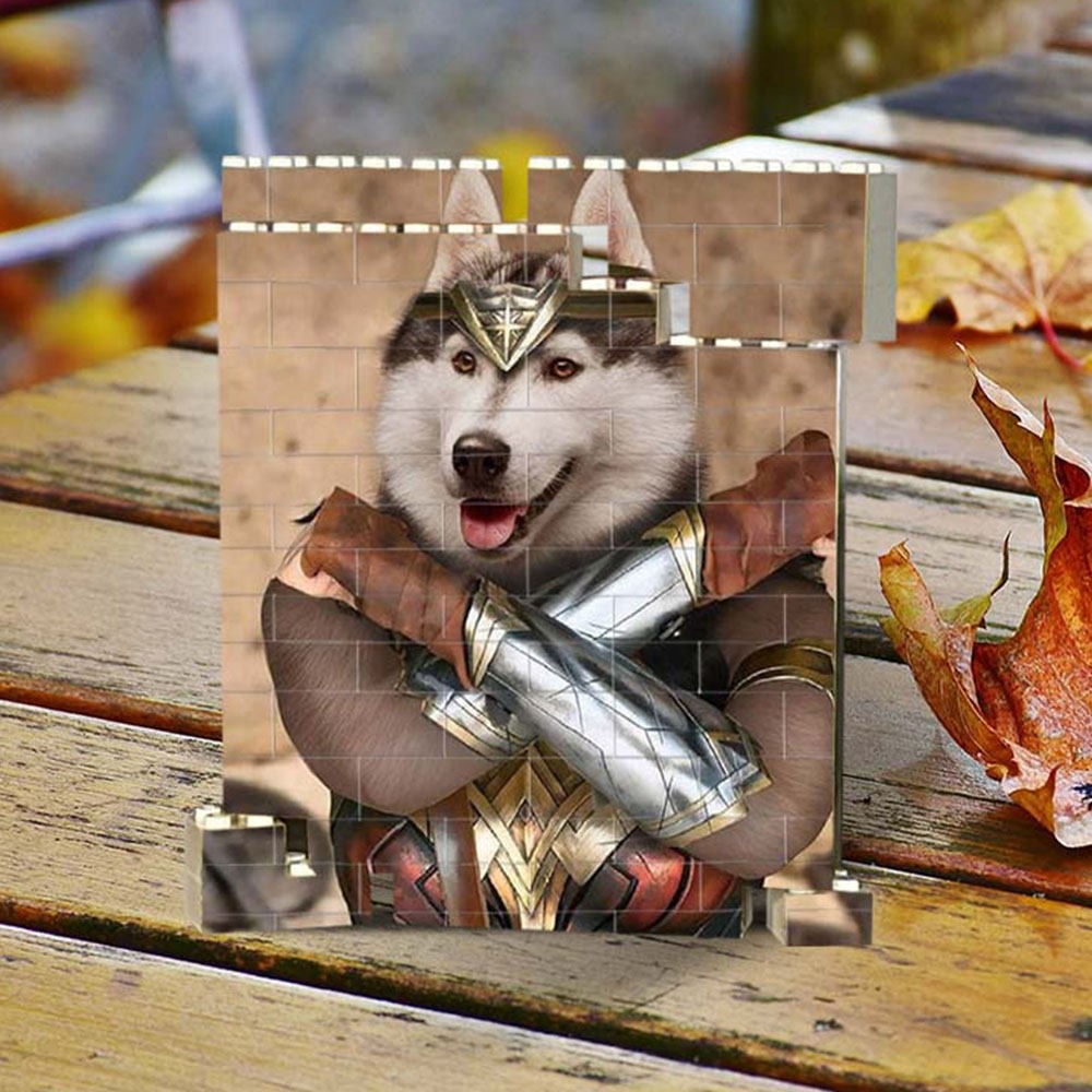 Personalisiertes Fotoblock-Puzzle-Baustein-Andenken für Haustier