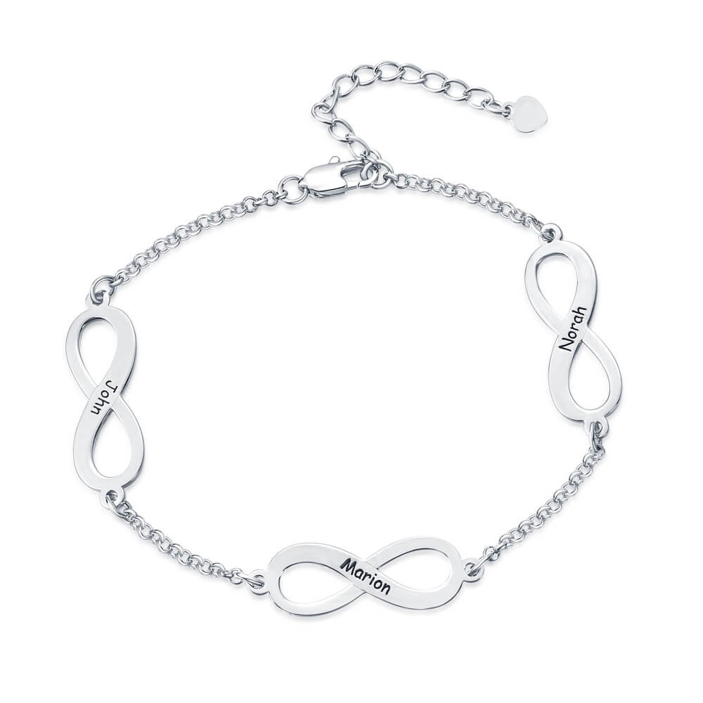Personalisiertes Infinity Charm-Armband