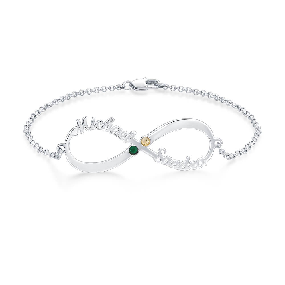 Personalisiertes Infinity Charm-Armband