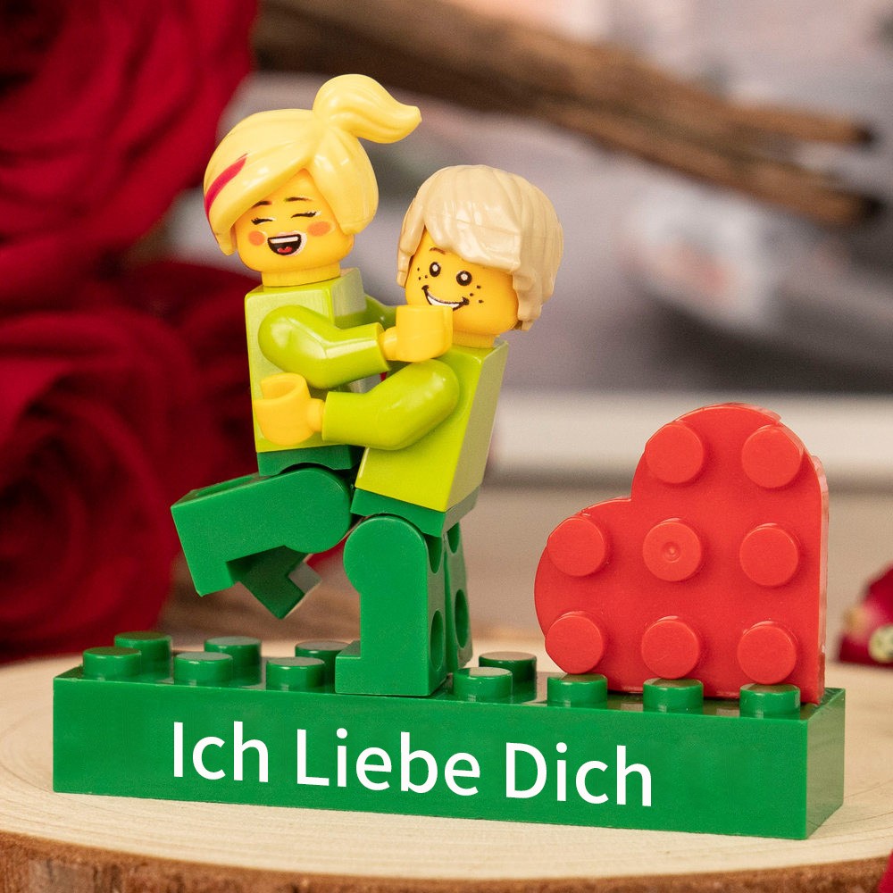 Personalisierte Kleine Figur für Paar Valentinstagsgeschenk