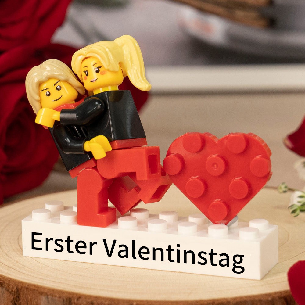 Personalisierte Kleine Figur für Paar Valentinstagsgeschenk