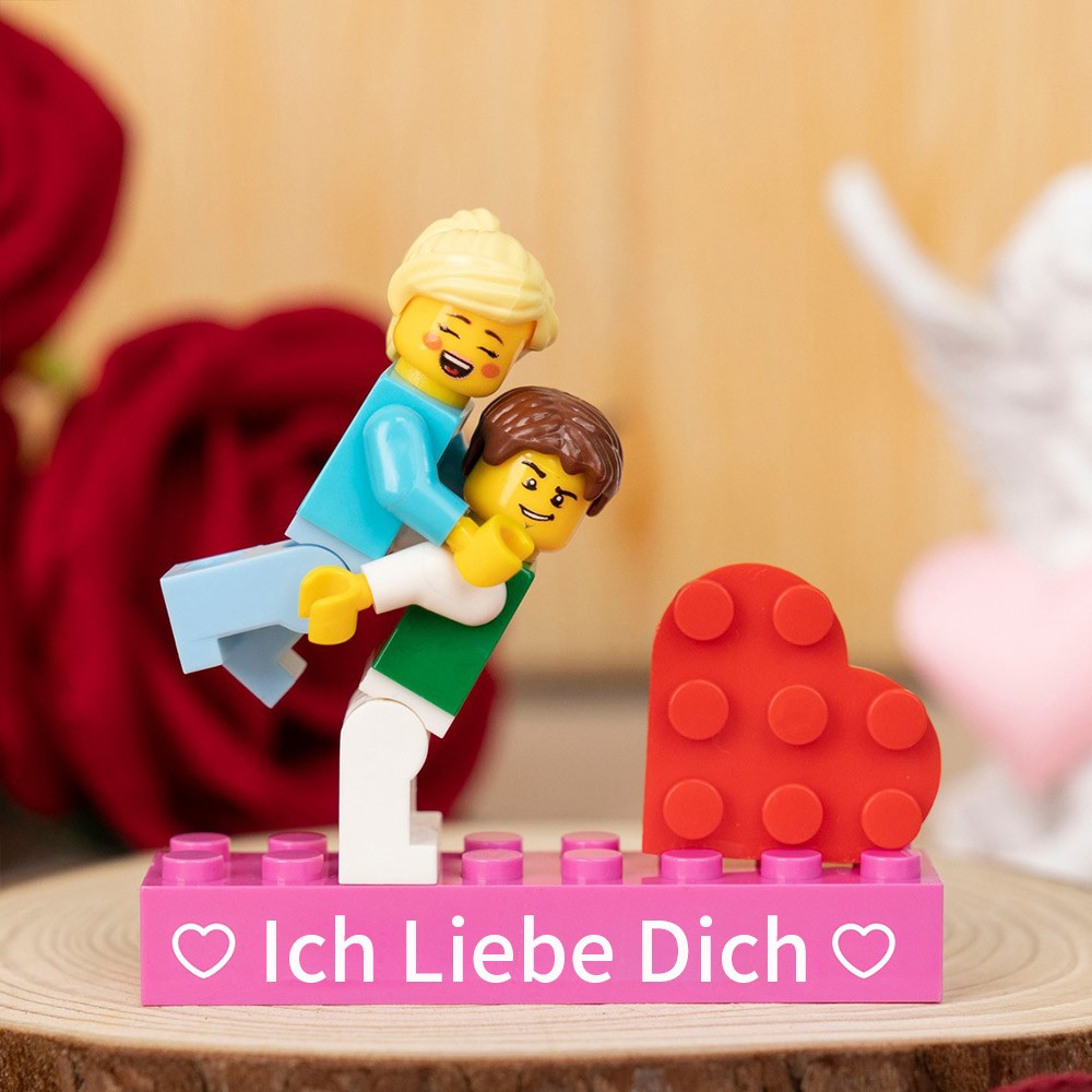 Personalisierte Kleine Figur für Paar Valentinstagsgeschenk