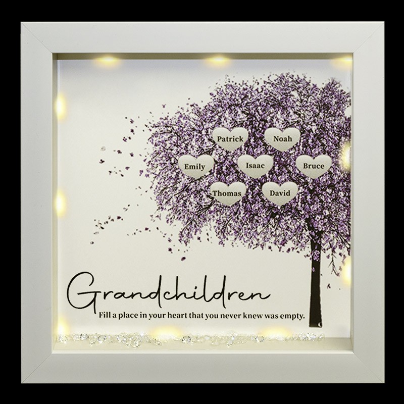 Personalisierte Stammbaum Rahmen Home Decor Weihnachtsgeschenk für Mama Oma