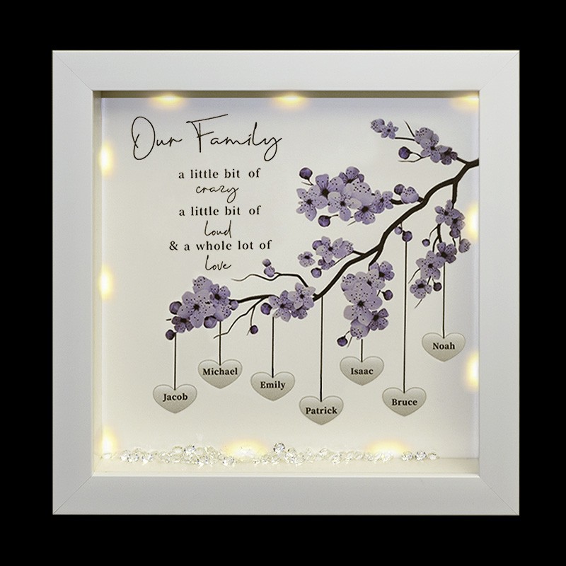 Personalisierte Stammbaum Rahmen Home Decor Weihnachtsgeschenk für Mama Oma