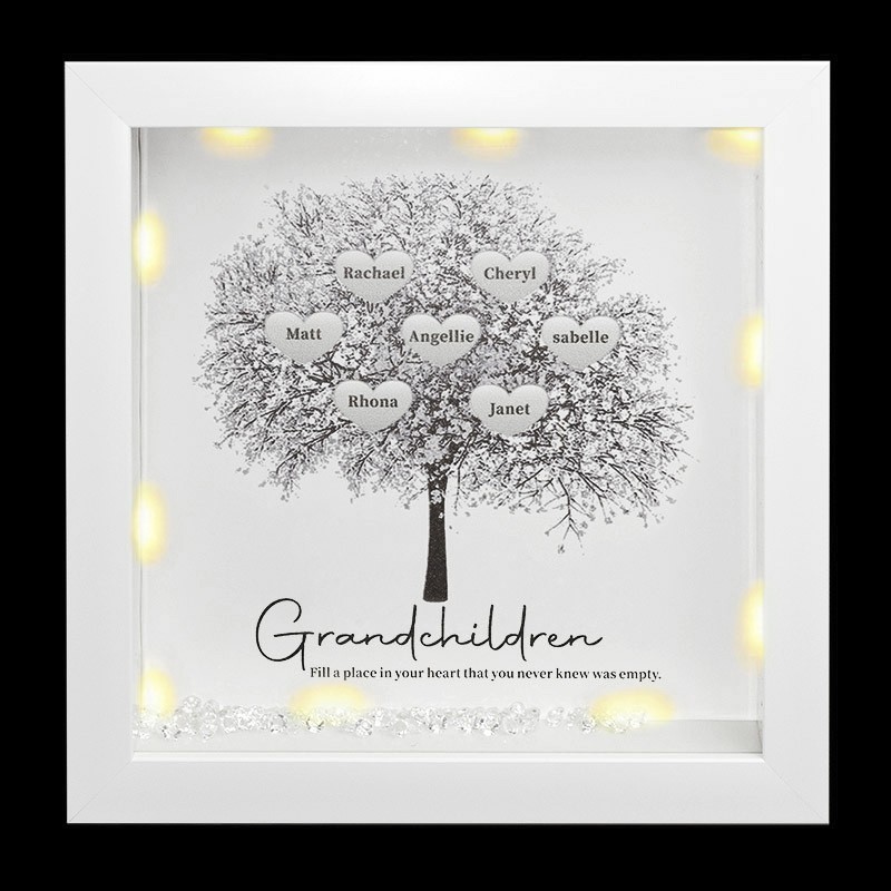 Personalisierte Stammbaum Rahmen Home Decor Weihnachtsgeschenk für Mama Oma