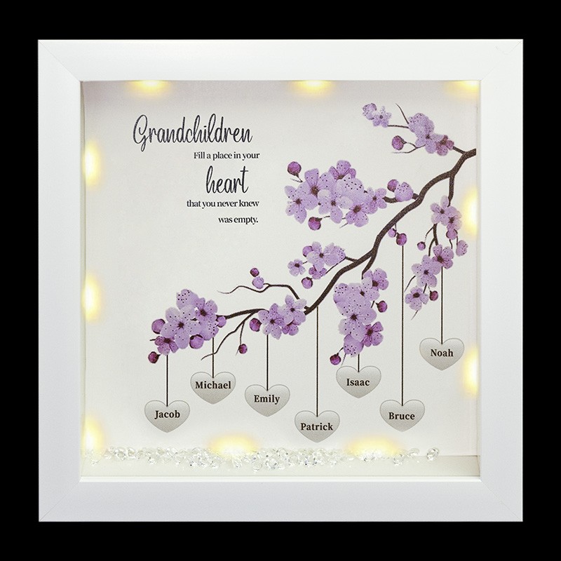 Personalisierte Stammbaum Rahmen Home Decor Weihnachtsgeschenk für Mama Oma