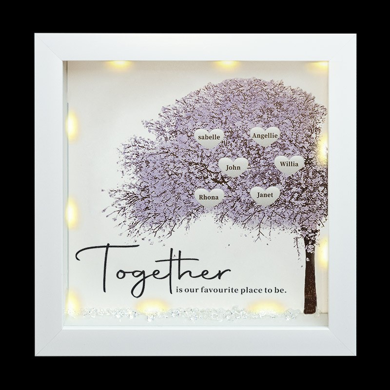 Personalisierte Stammbaum Rahmen Home Decor Weihnachtsgeschenk für Mama Oma