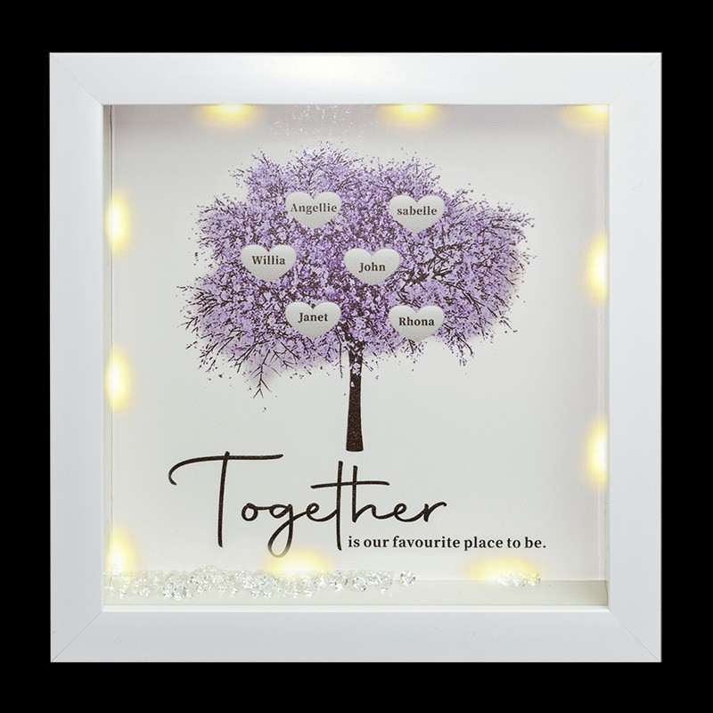 Personalisierte Stammbaum Rahmen Home Decor Weihnachtsgeschenk für Mama Oma