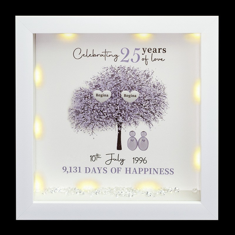Personalisierte Jahrestag Stammbaum Rahmen Home Decor Weihnachtsgeschenk für Mama Oma