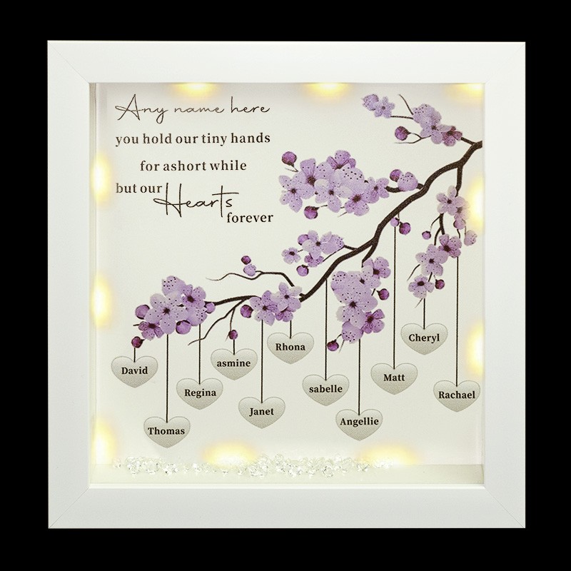 Personalisierte Stammbaum Rahmen Home Decor Weihnachtsgeschenk für Mama Oma