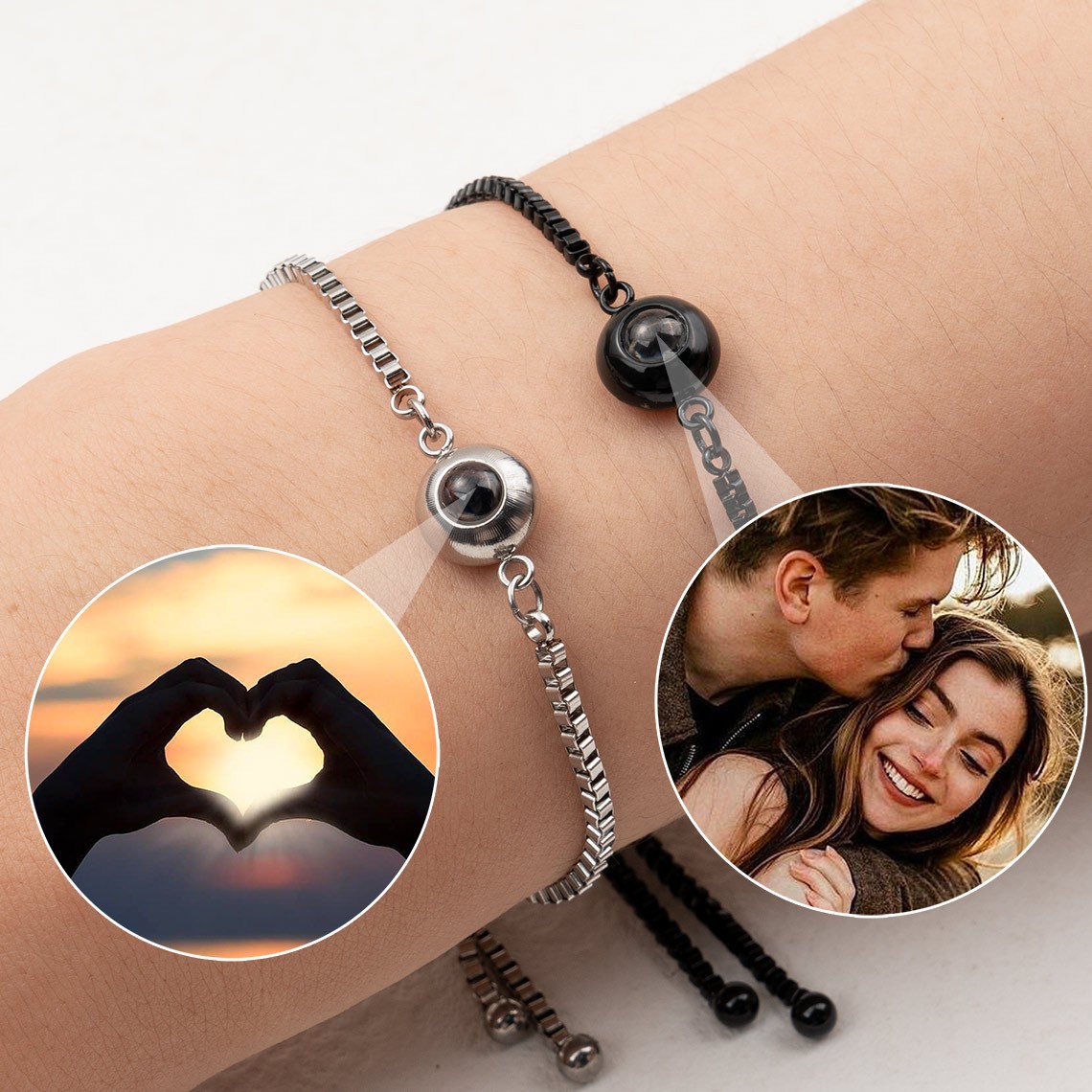 Individuelles Fotoprojektionsarmband für Ehefrau, Seelenverwandte, Geschenkideen zum Valentinstag