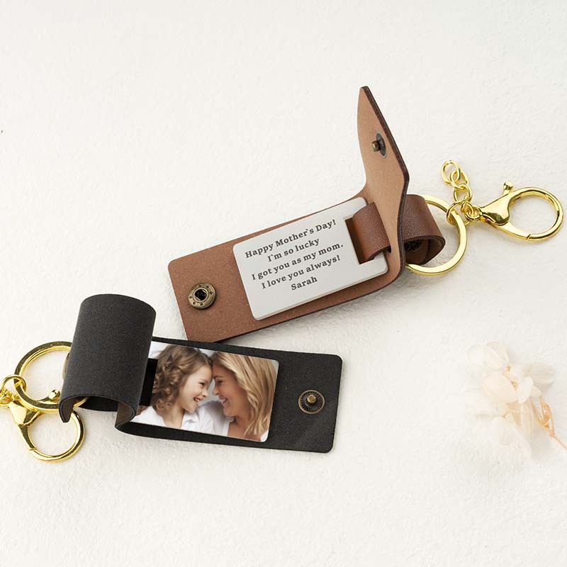 Personalisierter Foto-Schlüsselanhänger für Mama