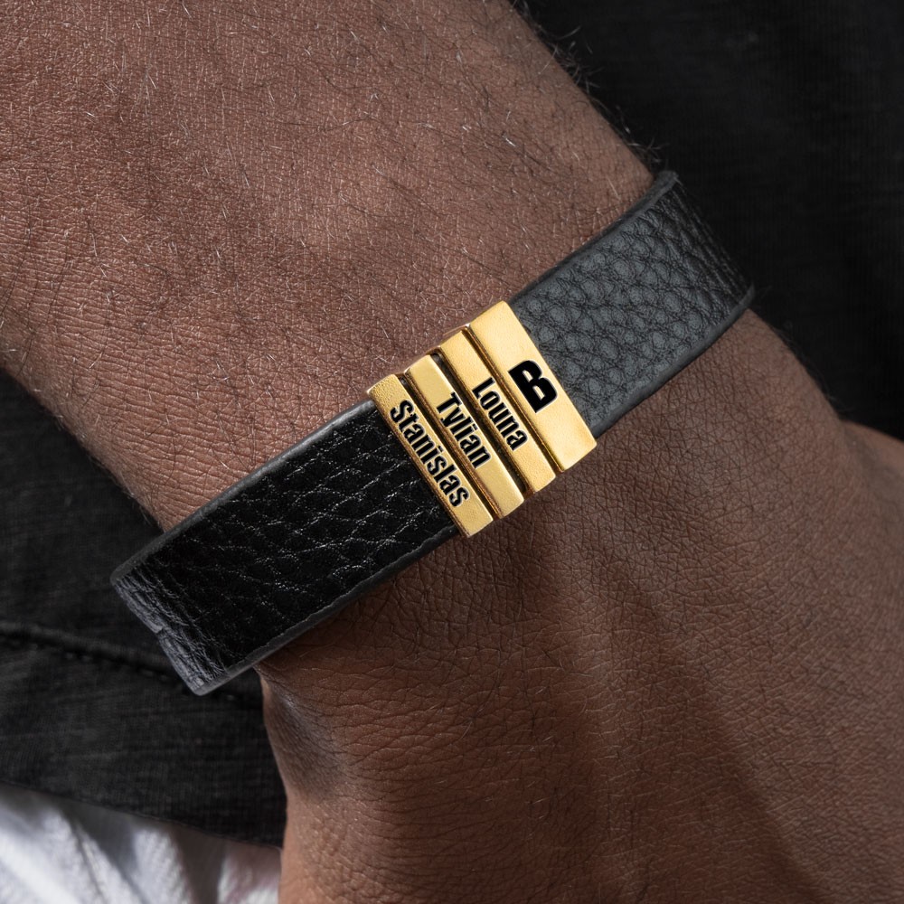 Personalisierte Papa-Armbänder mit eingraviertem Kindernamen Geschenkideen für den Weihnachtstag