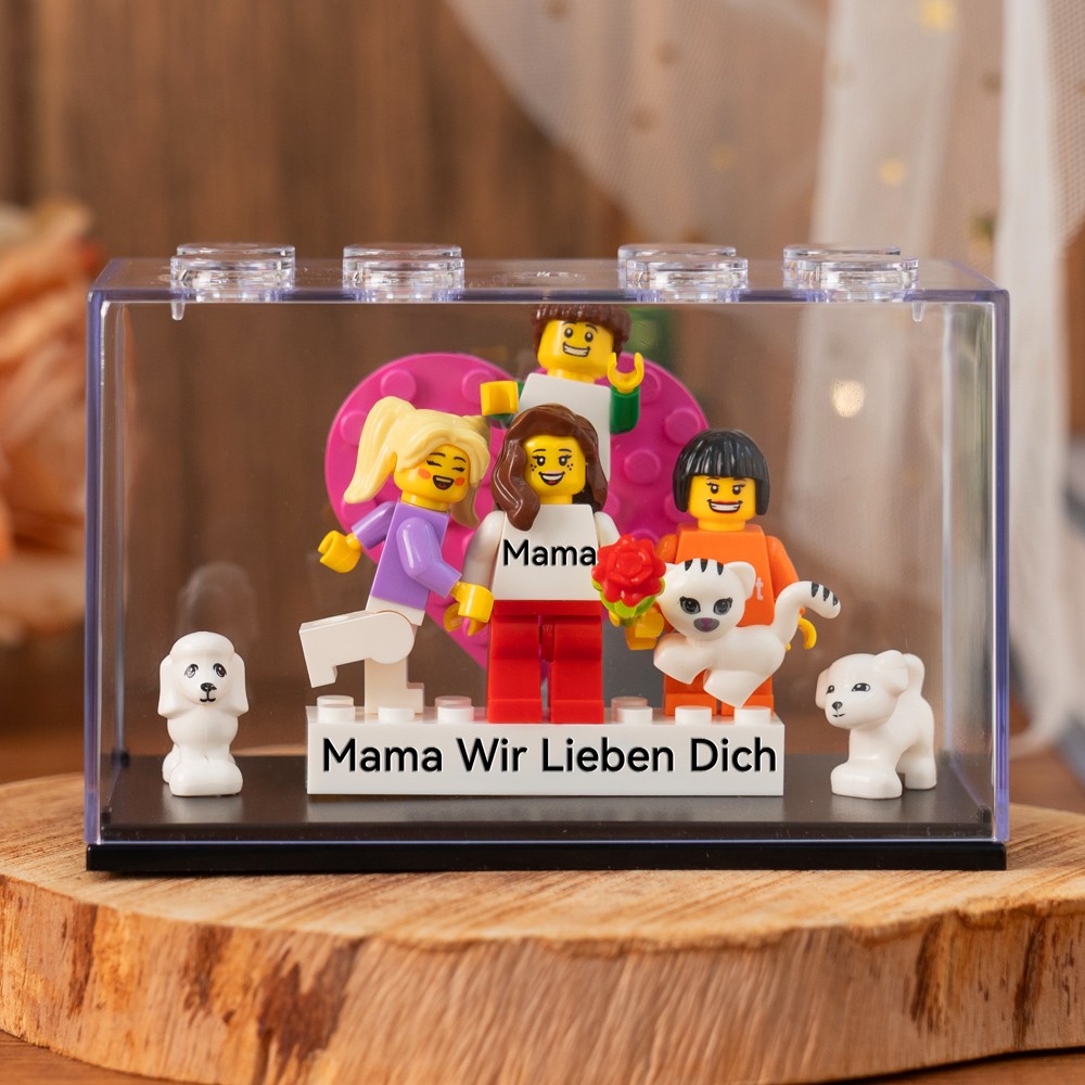 Personalisierte Kleine Figur mit Box für Mama Muttertag Geschenk