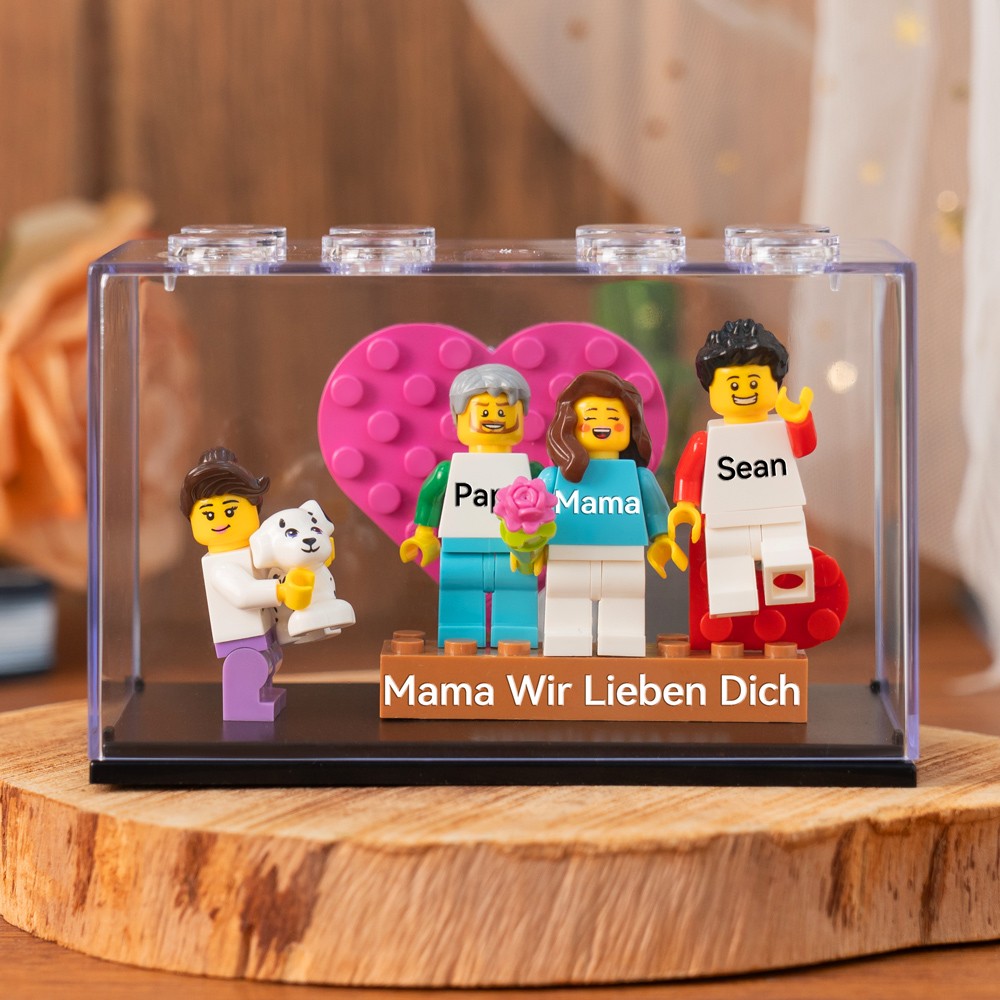 Personalisierte Kleine Figur mit Box für Mama Muttertag Geschenk