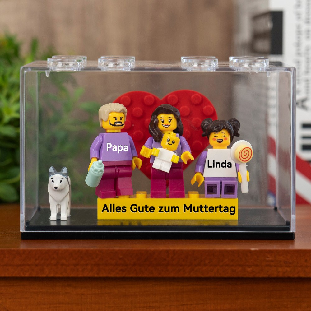 Personalisierte Kleine Figur mit Box für Mama Muttertag Geschenk