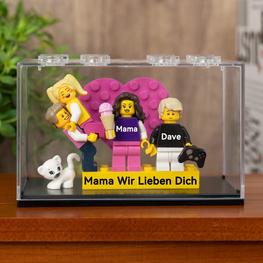 Personalisierte Kleine Figur mit Box für Mama Muttertag Geschenk
