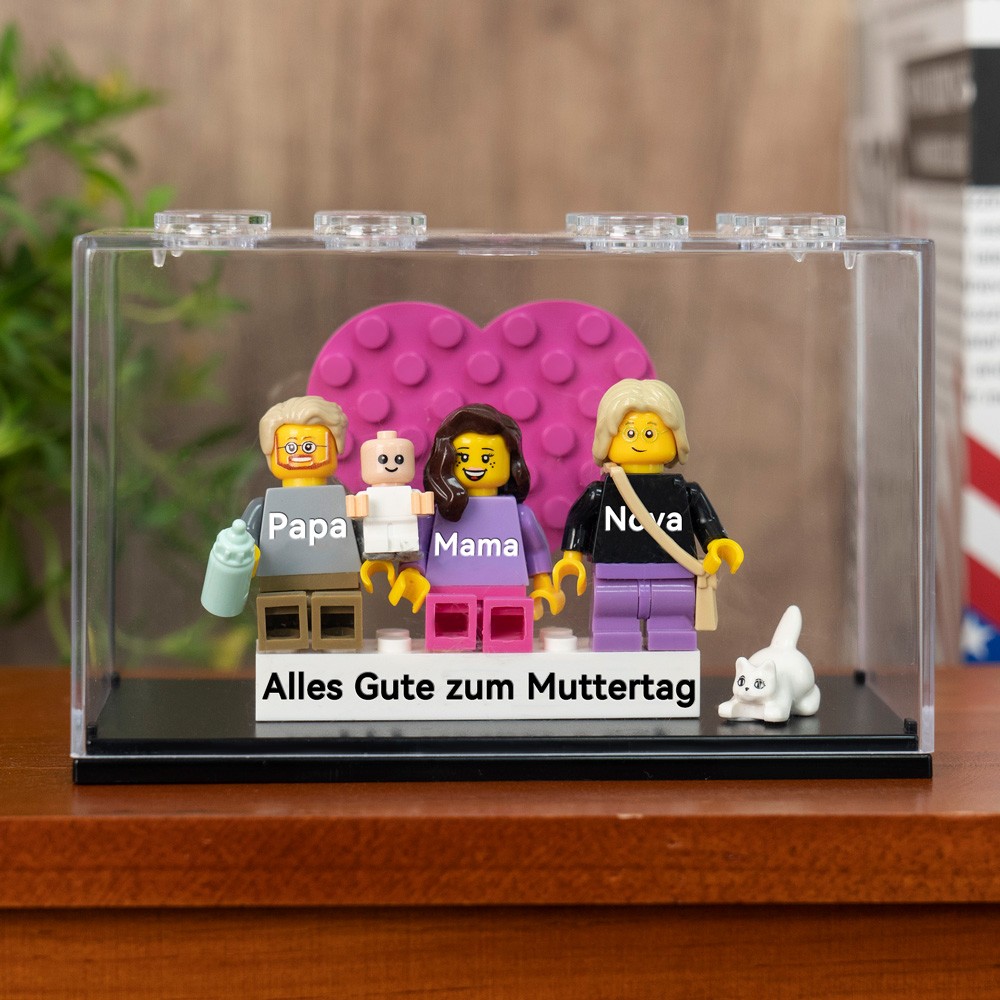 Personalisierte Kleine Figur mit Box für Mama Muttertag Geschenk
