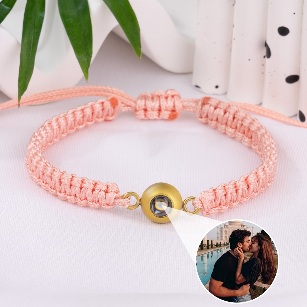 Individuelle Erinnerungs-Fotoprojektion-Charm-Armband, Valentinstag-Geschenkideen