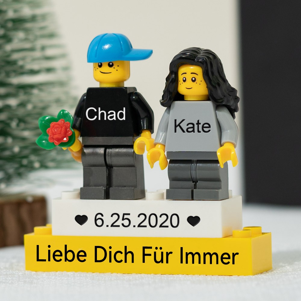 Personalisierte Kleine Figur für Paar Valentinstag Geschenk