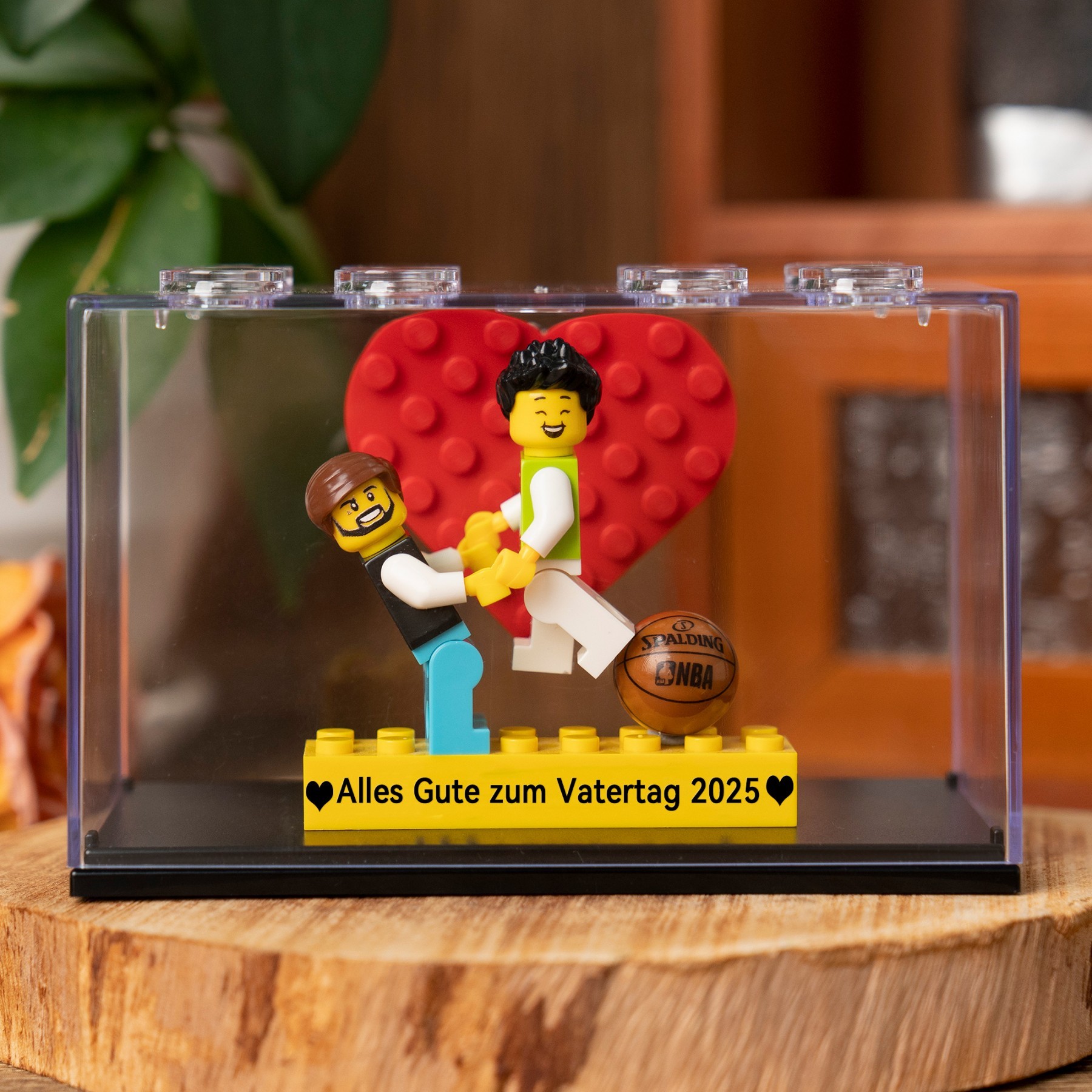 Personalisierte Kleine Figur mit Box für Papa Vatertag Geschenk