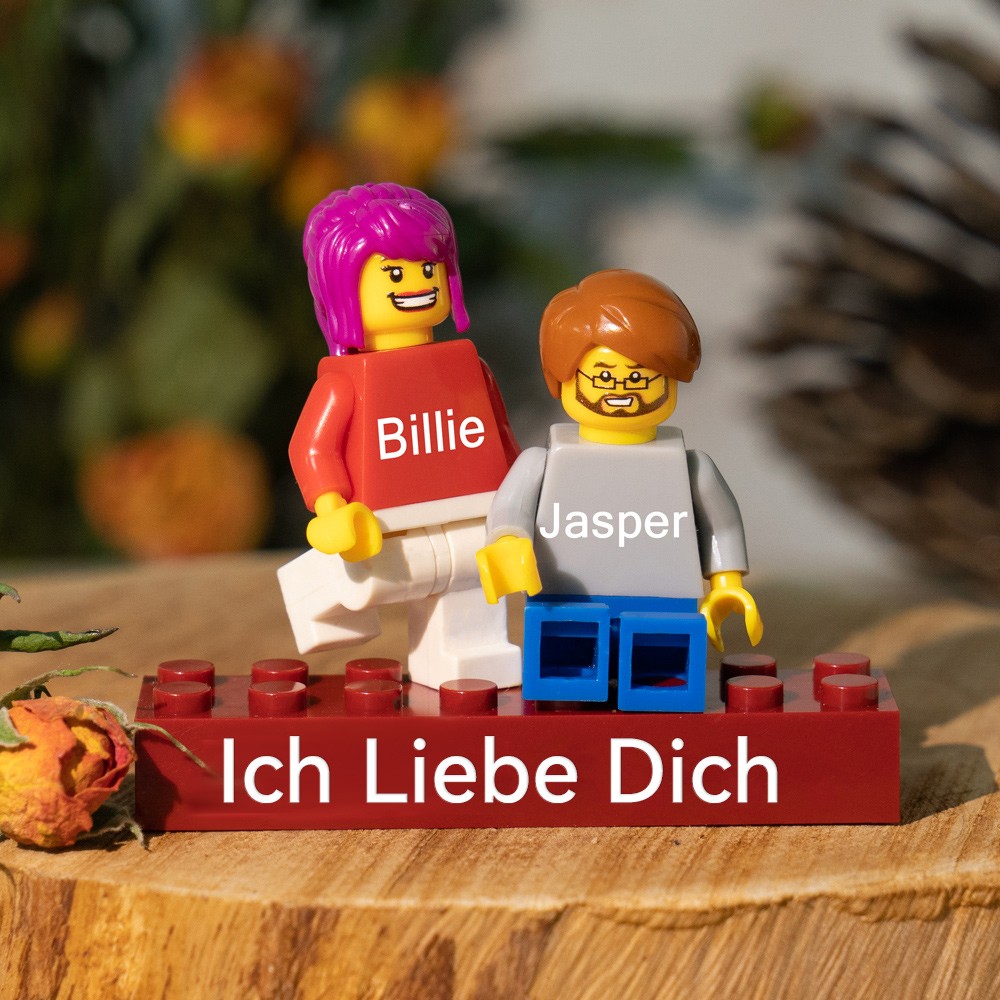 Personalisierte Kleine Figur für Paar Weihnachten Valentinstag Geschenk