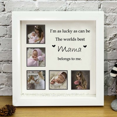Personalisierte Jubiläumsfamilie Rahmen Home Decor Weihnachtsgeschenk für Mama Oma