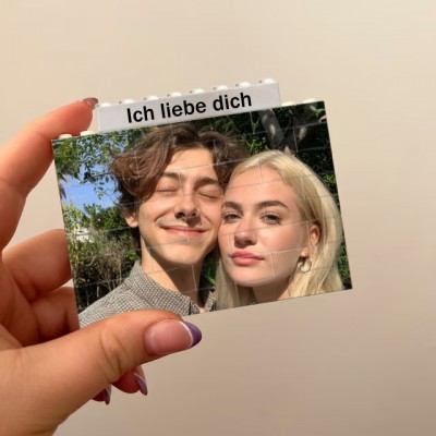 Personalisierte Foto-Block-Puzzle-Baustein-Jubiläums-Valentinstag-Geschenkideen