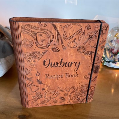 Individuelles Familien-Rezeptbuch aus Holz für Mama, Oma, Geschenkideen zum Weihnachtstag