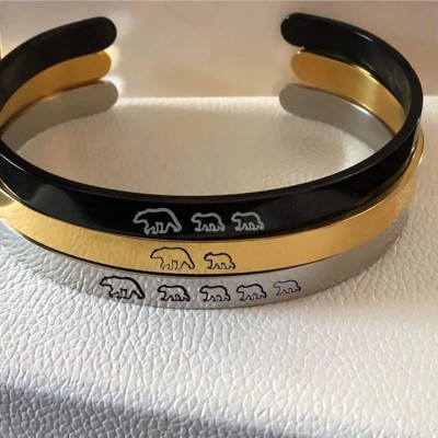 Personalisiertes Mama-Bären-Armband für Mama und Oma