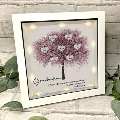 Custom Family Tree Frame With Grandchildren Names A Nana Like You For Anniversary New Home