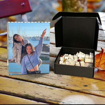 Personalisiertes Fotoblock-Puzzle-Baustein-Geschenk für Freundin Schwester