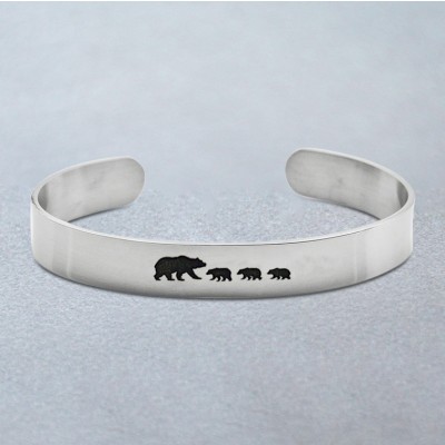 Personalisiertes Mama-Bären-Armband für Mama und Oma