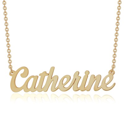 Personalisierte Namenskette Maßgeschneiderte "Carrie" Stil Namensgravurkette