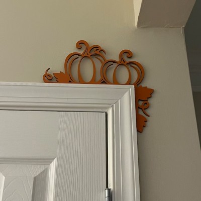Halloween Pumpkin Door Corner Sign