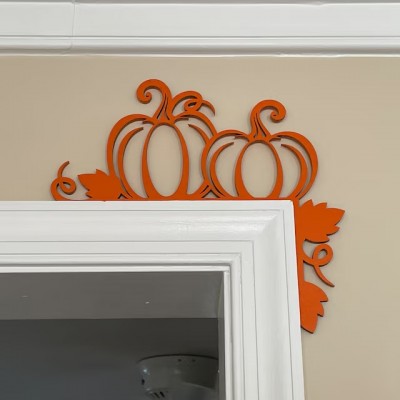 Halloween Pumpkin Door Corner Sign