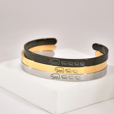 Personalisiertes Mama-Bären-Armband für Mama und Oma
