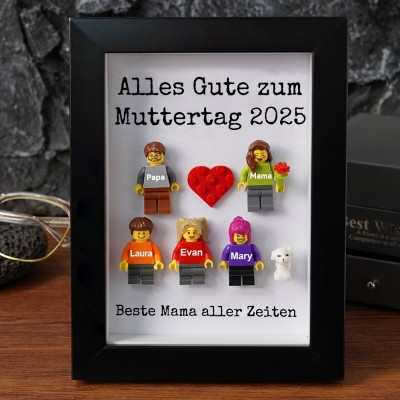 Personalisierte Kleine Figur mit Rahmen für Mama Muttertag Geschenk
