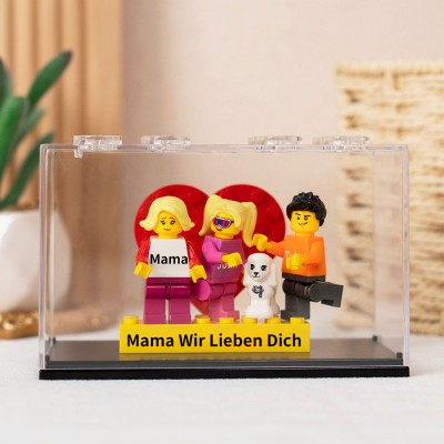 Personalisierte Kleine Figur mit Box für Mama Muttertag Geschenk