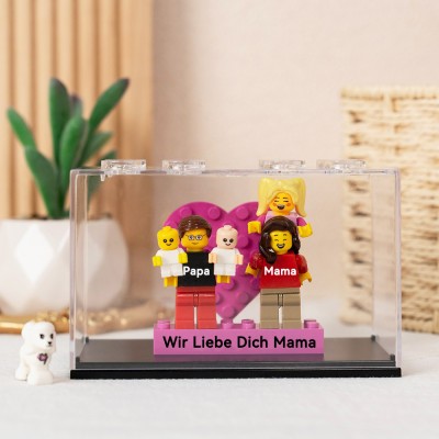 Personalisierte Kleine Figur mit Box für Mama Muttertag Geschenk